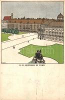 K.k. Hofburg in Wien (Vienna) / Wiener Werksätte No. 262. s: Diveky (EK)