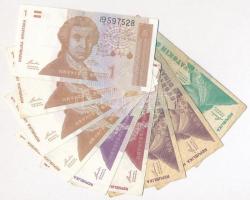 Vegyes: 20db-os bankjegy tétel, közte több horvát illetve német inflációs bankjegy T:III,III-
Mixed...