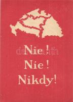 Nie! Nie! Nikdy! / Nem! Nem! Soha! Szlovák nyelvű irredenta lap / Slovakian language irredenta card (non PC)
