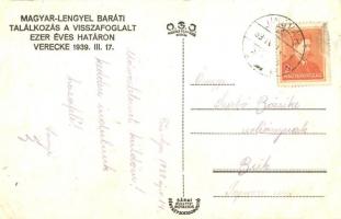 1939 Verecke, Magyar-Lengyel baráti találkozás a visszafoglalt ezeréves határon / Hungarian-Polish m...
