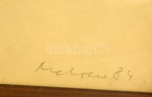 Melocco Miklós (1935-): A Léda sötét fürtjei. Szitanyomat, papír, jelzett, üvegezett keretben, 39×29...