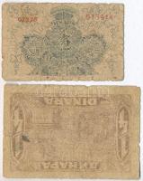Jugoszlávia 1919. 1/2D + 1921. 1/4D T:IV Yugoslavia 1919. 1/2 Dinara + 1921. 1/4 Dinara C:G Krause 11, 13