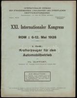 1928 Nemzetközi Villamosvasút Szövetség kongresszusának képes füzete / 1928 Picture booklet of the International Association of Trams and Railways. 29p.