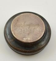 cca 1900 ezüst (Ag.) oszmán szelencés doboz, jelzett,  "II. Abdul-Hamid oszmán szultán" ké...