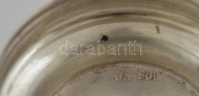 cca 1900 ezüst (Ag.) oszmán szelencés doboz, jelzett,  "II. Abdul-Hamid oszmán szultán" ké...