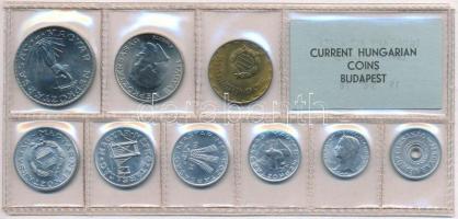 1978. 2f-10Ft (9xklf) érmés forgalmi sor fóliatokban T:1 patina 
Adamo FO11