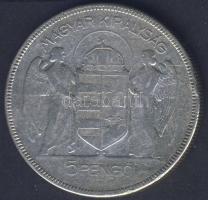1930. 5P Ag "Horthy jobbra" T:3