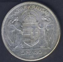 1930. 5P Ag "Horthy jobbra" T:3