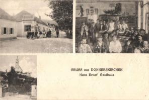 Fertőfehéregyháza, Sopronfehéregyháza, Donnerskirchen; Hans Ernst Vendéglője, belső / Gasthaus / hotel and restaurant, interior