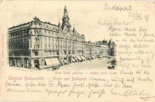 1897 (Vorläufer!) Budapest VII. New York palota (EK)