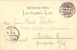 1897 (Vorläufer!) Budapest VII. New York palota (EK)