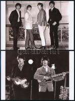 cca 1967 Beatles együttes tagjai, Fekete György (1904-1990) budapesti fényképész hagyatékában fellelt 2 db repró negatív mai nagyítása, 10x15 cm