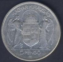 1930. 5P Ag "Horthy jobbra" T:3
