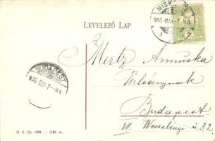 Miskolc, utcakép a Minorita templommal