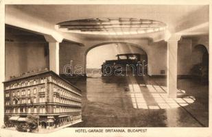 Budapest VI. Hotel-Garage Britannia, szálloda és garázs, belső, automobil; Teréz körút 39. (ázott sarok / wet corner)