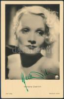 Marlene Dietrich (1901-1992) színésznő saját kézzel aláírt képeslap / Autograph signed photo of Marlene Dietrich