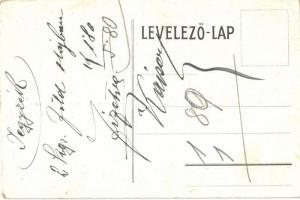 Budapest V. Krayer és Társa festékudvar üzlete, villamos. Váci utca 34. litho