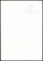 cca 1979 Tatár Tibor: Szeplő, pecséttel jelzett, vintage fotóművészeti alkotás, 23x16,5 cm