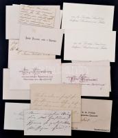 cca 1850-1888 (1923) A szerb Stratimirović-család dokumentumai: különféle személyes levelek, névjegy...