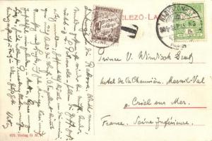 Nagyszombat, Trnava; Nagy Lajos utca, Josef Halle, Reisz L. üzletei, Milvay L. cipész boltja, Verlag...