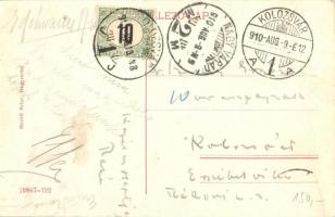 Nagyvárad, Nagyváradolaszi, Oradea; Olaszi, Olosig; utcakép a Pieta szoborral. Benkő Arthur kiadása ...