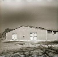 cca 1968 Állattartó csarnok építése, 13 db vintage negatív Sinka Antal (?-?) hagyatékából, aki a vel...