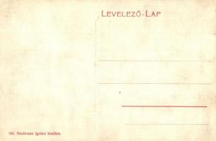 Zalaegerszeg, Vármegyeház tér éjjel. Részeges montázslap. Neubrunn Ignác kiadása