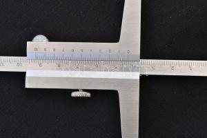 Fém lyukmérő, 29x10 cm