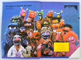 Szezám utca. Omnibus. Gyere velünk a Szezám utcába. h.n., 1985. Táltos. Kiadói kartonált papírkötés