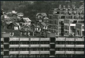 cca 1972 Zsigri Oszkár (1933-?) 3 db vintage fotóművészeti alkotása, kettő feliratozott, 9x23,5 cm é...