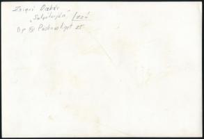 cca 1972 Zsigri Oszkár (1933-?) 3 db vintage fotóművészeti alkotása, kettő feliratozott, 9x23,5 cm é...