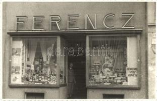 Kassa, Kosice; Ferenc József fűszer és csemege kereskedése. Fő utca 122. / shop, photo