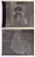 cca 1935 Tunis, 4 db szabadon felhasználható, vintage negatív Kankowszky Ervin (1884-1945) hagyatéká...