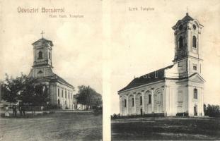 Bocsár, Bocar; Római katolikus és szerb templom / Roman Catholic and Serbian churches