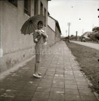 cca 1972 Kecskemét épülése, szépülése, 9 db szabadon felhasználható, vintage színes diapozitív felvé...