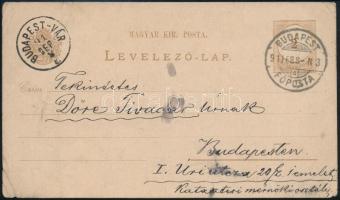 1891 Szontagh Tamás (1851-1936) geológus, bölcseleti doktor saját kézzel írt levele, levelezőlapon, Dörre Tivadar (1858-1932) festőművésznek címezve