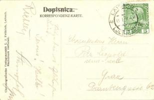 Ljubljana, Laibach; Cesarja Josipa trg, Kopitarjev ulice / Kaiser Josef Platz, AngleskoSkladisce Obl...