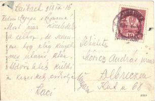 Ljubljana, Laibach; Presernova ulica, Austr-Amerik Zaloga, Kreditnega Zavoda, Restauracija Ivanka Ma...