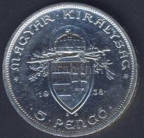 1938. 5P Ag "Szt.István" T:1/2 parányi ph.