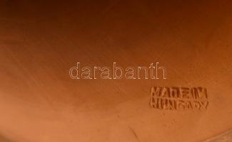 Kovács Margit (1902-1977): Esőleső. Festett mázas terrakotta, jelzett, hibátlan, m:37 cm