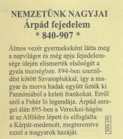 DN "Nemzetünk Nagyjai - "Honfoglalás" - Árpád fejedelem / Isten áldd meg a magyart!&q...