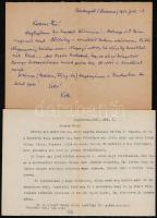 Kittenberger Kálmán (1881-1958) Afrika-kutató, vadász és természettudományi író 5 db aláírt, gépelt ...
