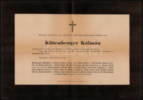 Kittenberger Kálmán (1881-1958) Afrika-kutató, vadász és természettudományi író 5 db aláírt, gépelt ...