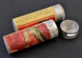 cca 1930 2 db Automenth reklámos fémdoboz