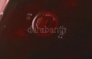 cca 1910 Zsolnay incselkedők, ökörvér mázas fehércserép, jelzett ( domború körpecséttel, "8285&...