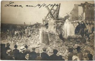 1914 Linera (Catania); dopo il terremoto / after the earthquake, ruins, photo