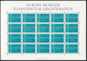 Europa CEPT mini sheet, Europa CEPT kisív