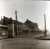 cca 1964 Budapest, Kőbánya, a kerület épületei, utcaképek, a városrész fejlődése, 21 db szabadon fel...