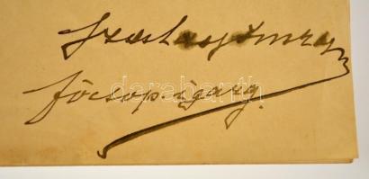 1896 Az Ezredéves Országos kiállítás két vezetőjének saját kézzel írt levele 2 db fejléces papíron: ...