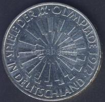 NSZK 1972. 10M Ag "Olimpia-spirál" T:2